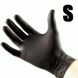 Рукавички нітрилові S (чорні)  100 шт  glovesS100 фото 1