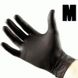 Рукавички нітрилові M (чорні) 100 шт glovesm100 фото 1